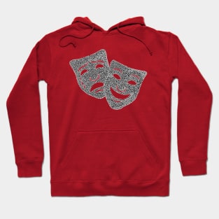 Comedy and Tragedy Masks Hoodie